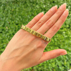 Vintage Golden Italian Charm Bracelet, Starter, Ready to Wear, Gift-Ready